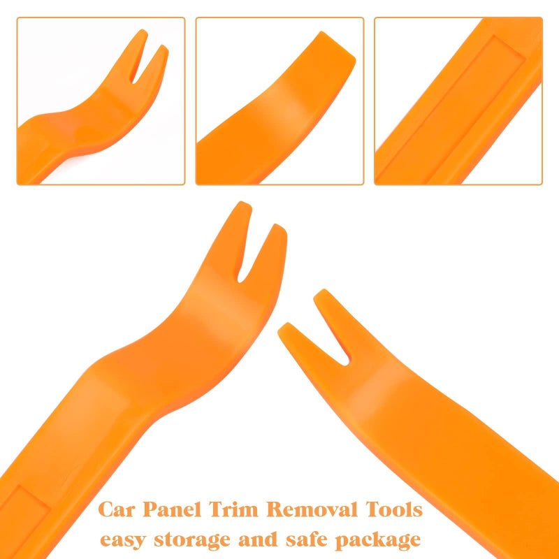 KLTECH 4Pcs Auto Door Clip Panel Trim Removal Tool Kits Thick Plastic Car Tools for Car Dash Radio Audio Installer Pry Tool with Paper Box - Image 5